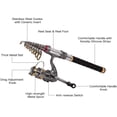 thumbnail image 2 of Fishing Pole Combo Set Telescopic Fishing Rod and Reel Combos Kit Fiber Fishing Pole Spinning Reels Fishing with Carrier Bag, 2 of 8