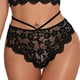 thumbnail image 5 of Lencería de encaje ropa interior de mujer de dos piezas de cintura alta con cuello en V de color puro para la noche de bodas para dama ANGGREK Otros, 5 of 7