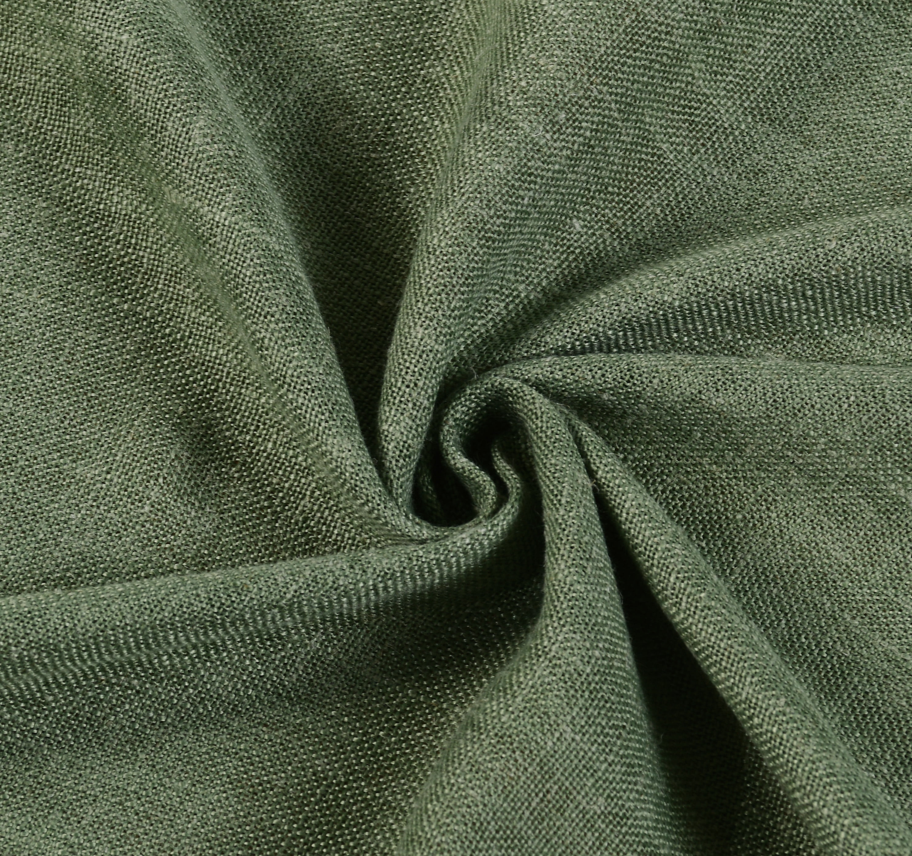 Better Homes & Gardens Light Filtering Linen Blend Rod Pocket Curtain, Single Panel, Dark Cilantro, 50" W x 95" L