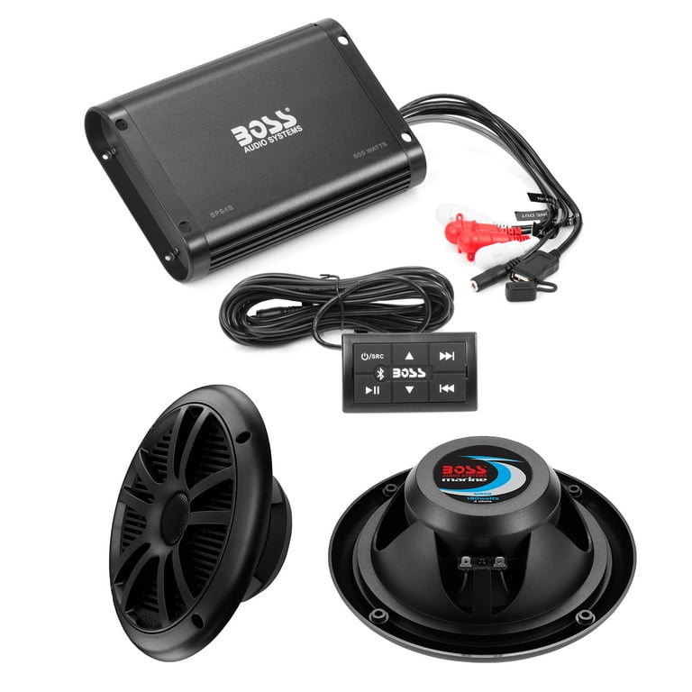 BOSS Audio Systems BPS4BSK ATV UTV Bluetooth Amplifier Speakers