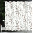 thumbnail image 3 of Ambesonne Modern Shower Curtain, Trees of Forest Illustration, 69"Wx84"L, Pearl Umber, 3 of 4
