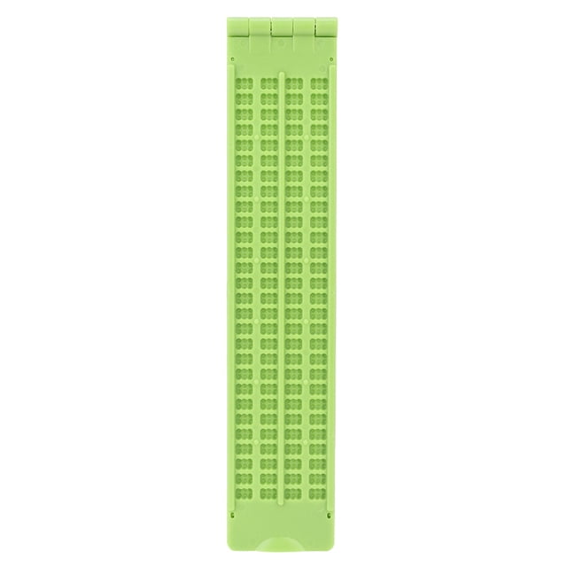 Pizarra de escritura Braille portátil de plástico de 4 líneas y 28 celdas y lápiz óptico, accesorio para aprendizaje de Braille