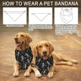 thumbnail image 4 of Cotton Dog's Kerchief Triangle Pet's Bandana Father Theme Skeleton 380x780mm, 4 of 7