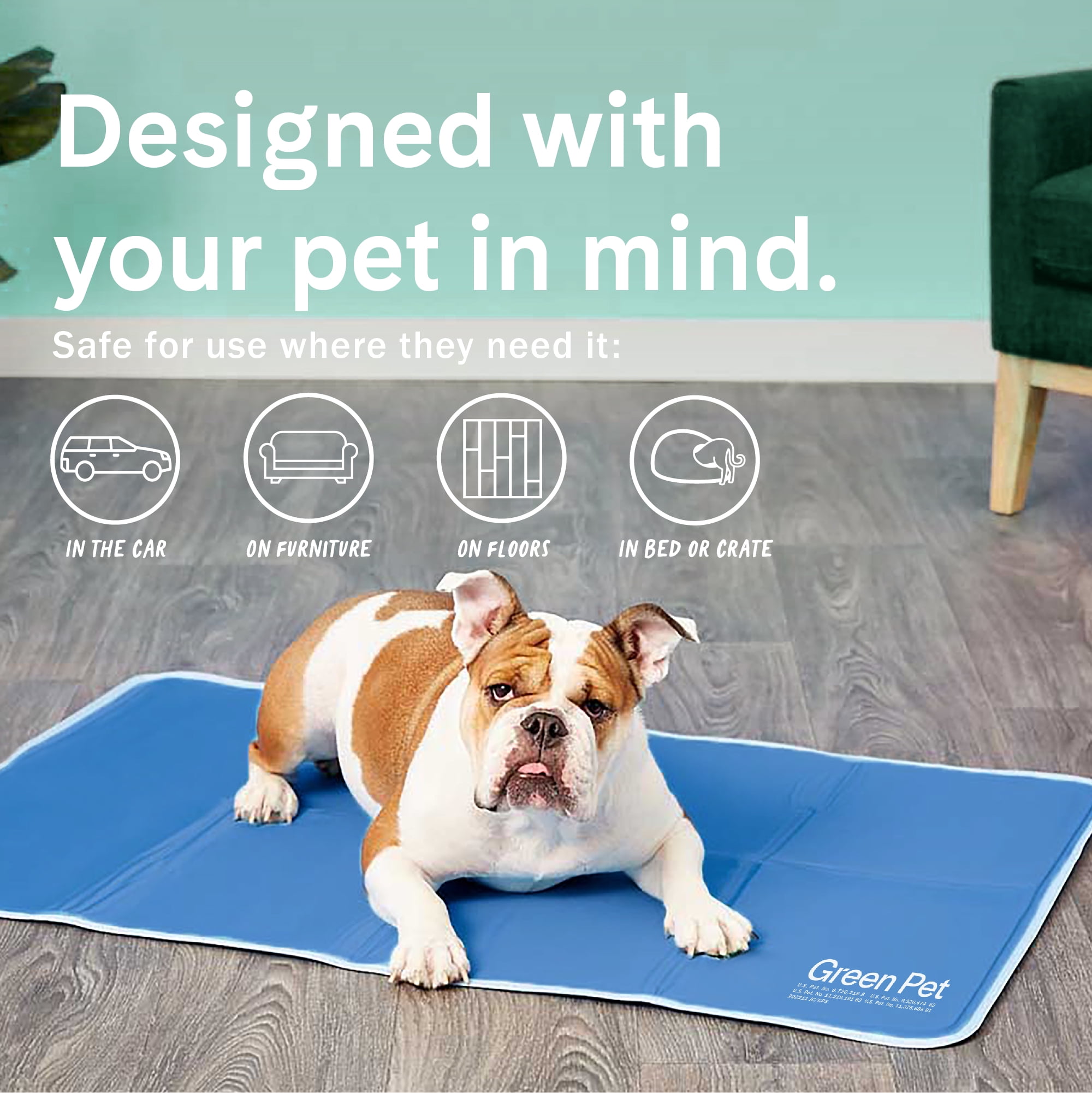 Rectangle Pet Cooling Mat – Pet Tone Official
