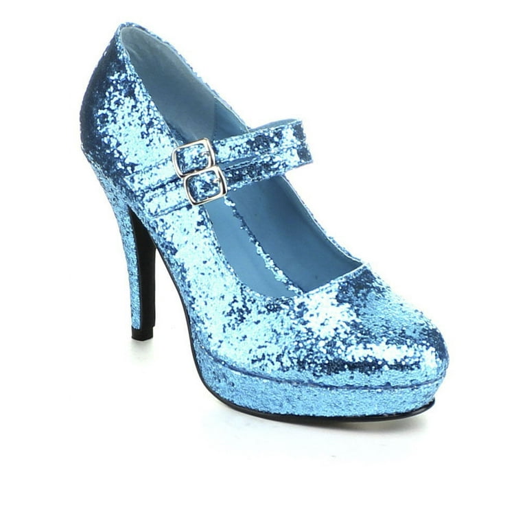 Women's Alice Platform Pump-Blue Glitter