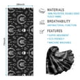 thumbnail image 2 of Black White Gothic Cat Skull Key Pattern Hot Yoga Mat Towel Non Slip for Hot Yoga - Quick-Drying Yoga Mat Cover with 4 Corner Pockets with Travel Bag - Hot Yoga Towel Non Slip 70"x26", 2 of 6