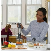 GE 500-Watt Immersion Blender with Accessories and Stainless Steel Attachments, Stainless Steel