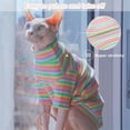 thumbnail image 2 of UOSIA Cat Clothes, Stretchy Cat Shirt, Cat Sweater with Sleeves, Sphynx Cat Clothes, 2 of 6