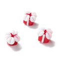 thumbnail image 1 of Handmade Lampwork Beads Gift Box for Christmas Red 10~13x11~13x11~13mm Hole: 2~3mm, 1 of 3