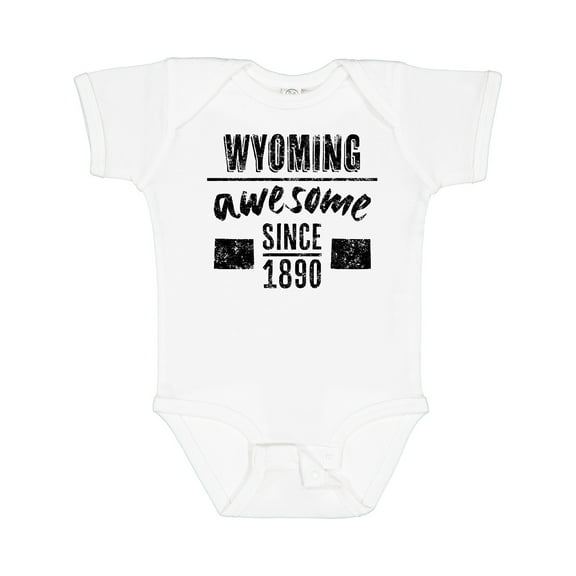 Inktastic Wyoming Awesome Since 1890 Boys or Girls Baby Bodysuit