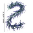 thumbnail image 3 of DefiDgd 71inch Purple Lavender Faux Flowers Garland Hanging Decor,All Year Lavender Garland for Farmhouse Wedding Mantle Arch Porch Stair Table Indoor Door Home Decoration, 3 of 9