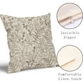 thumbnail image 3 of Brown Fern Leaves Pillow Covers 18X18 Inch Plant Leaf Floral Pine Decorative Pillow Cases Vintage Botanical Spring Summer Throw Pillows Set of 2 Farmhouse Home Decor for Sofa Porch Couch Outdoor, 3 of 6