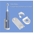thumbnail image 7 of simpletome Adhesive Electric Toothbrush Holder Wall Mounted Tooth Brush Organizer 4 Pack (ABS Plastic), 7 of 7