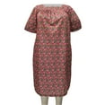 thumbnail image 1 of A Personal Touch Women's Plus Size Square Neck Lounging Dress - Flowering Garden - 4X, 1 of 3