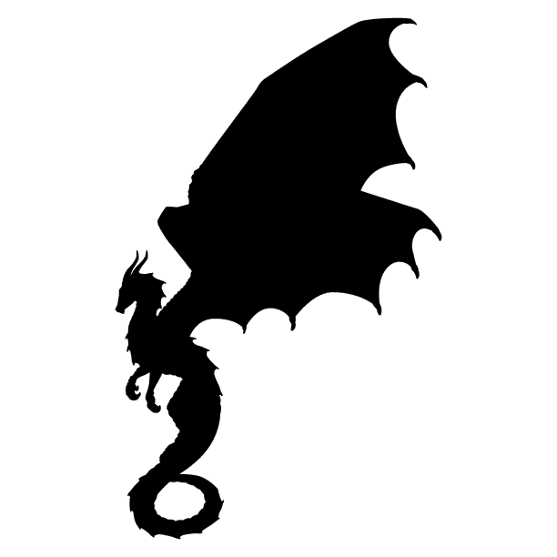 Removable Dragon Silhouette Decoration Art 20