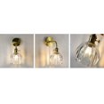 thumbnail image 6 of FSLiving Customizable Clear Grass Wall Sconces with Plug-in Cord Bedside Reading Light E26 Golden Base with Rotation Switch Industrial Wall lamp Fixture for Hallway Kitchen Island Bathroom Lighting, 6 of 7