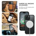 thumbnail image 6 of GAOBAO Magnetic for iPhone 15 Case, Compatible with MagSafe, Drop Protection, 6.1" Metal Camera Frame Translucent Slim Protective Cover for Women Girls, Black, 6 of 10