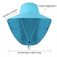 thumbnail image 2 of Sombreros para para Hombres y Mujeres, Sombrero Pesca UPF 50+, Sombrero Pesca para Exteriores, Sombrero Ala con Protección Solar, Sombrero Protección UV Secado Rápido, 2 of 5