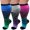 Pairs Gray Purple Blue, variant on 3 Pairs Plus Size Copper Compression Socks for Women & Men Circulation 20-30 mmHg - Better Blood Flow, Swelling , Best Support for Medical, Running, Nursing