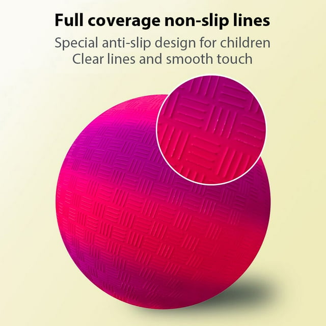 8.5 Inch Gradient Rainbow Playground Ball for Kids Soft Outdoors Activity Parent Child PVC Bouncy Kick Ball for Backyard Park and Beach Outdoor Fun Type2