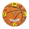 Borderless Basketball Frameless Wall Clock Three-Dimensional Decoration Gift