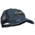 thumbnail image 5 of Super Cool Grandpa Embroidered Low Profile Cotton Mesh Cap - Navy OSFM, 5 of 5