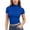 A003-Royal Blue, variant on Womens Mock Neck Short Sleeve T Shirts Slim Fit Stretch Tee Tops