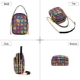thumbnail image 3 of FORMRS Crossbody Bag for Women Quilted Travel Shoulder Cell Phone Purse with Chain Strap Handbag, Colorful Checkered Daisy, 3 of 7