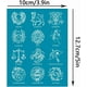 thumbnail image 2 of Plantilla de arcilla de 10x12,5 cm (4x5 pulgadas) con las 12 constelaciones - Serigrafía de signos del zodiaco para la elaboración de joyas con arcilla polimérica, 2 of 9