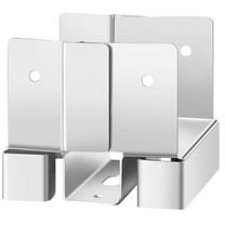 KFFKFF 4x4 Post Base 10 Pcs, Inner Dimensions 3.53x3.56inch/89.6x90.5mm Concrete Post Anchor, Durable Zinc-Plated Carbon Steel Brackets with 1-Inch Standoff, Suitable for Pergolas and Patio