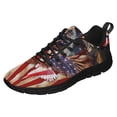 thumbnail image 2 of German Shepherd Dog Wrapped In Glory American Flag Running Shoes Sneakers Mesh Black Size 8.5, 2 of 5
