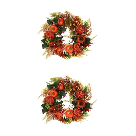Set of 2 Musical Decorations Wreath Artificial Holiday