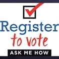 thumbnail image 3 of CafePress - Register To Vote. Ask Me How. T Shirt - Women's V-Neck Dark T-Shirt, 3 of 4