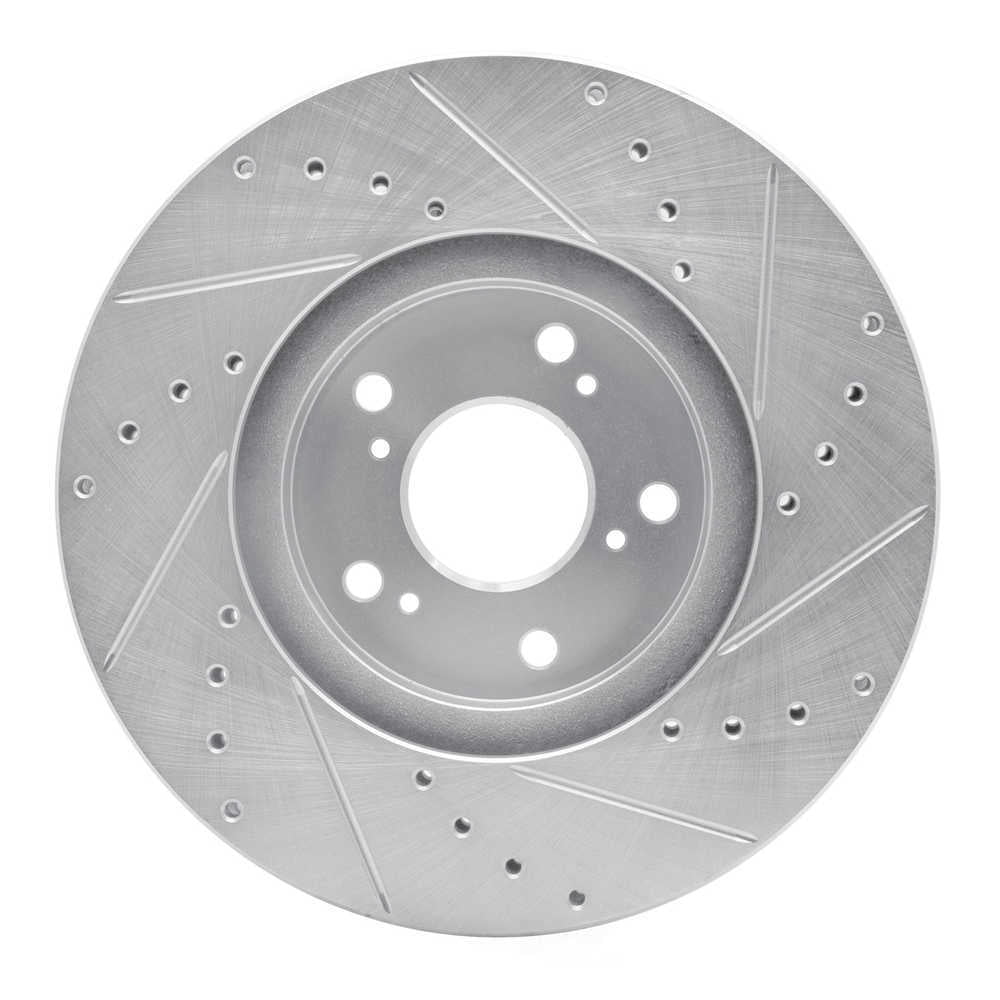 Dynamic Friction Company 631-59043L DFC Brake Rotor - Drilled And Slotted - Silver