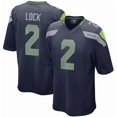 thumbnail image 1 of Seattle Seahawks Drew Lock College Navy Men's Embroidered Collectible Jersey-XL, 1 of 2