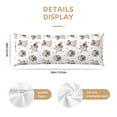 thumbnail image 3 of Salouo Pugs Prattern Long Body Pillowcase,1 PCS Pillow Cover Decorative Pillow Case Hidden Zipper Closure Pillowcase,Pillow NOT Included(20'' x54''), 3 of 7