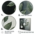 thumbnail image 3 of Designart "Leaves Of Harmony In Slate Elm" Leaves Canvas Wall Art, 3 of 7