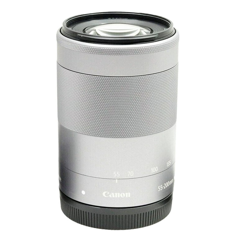 Canon EF-M 55-200mm f/4.5-6.3 IS STM Zoom Lens (Silver) - Walmart.com