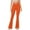 Orange, variant on ZZwxWA Flare Leggings for Women Crossover High Waist Bell Bootcut Yoga Pants No Front Seam Exercise Elastic Yoga Leggings