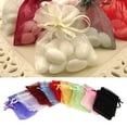 thumbnail image 1 of Walbest 50 Pcs Organza Jewelry Gifts Drawable Box Wedding Gift Candy Mini Pouch Bag, 1 of 7