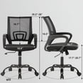 thumbnail image 7 of XF XINFENG Ergonomic Office Chair, Breathable Mesh, High Elasticity Sponge, Adjustable Backrest, Computer Chair with Armrests and Rollers, Black, 7 of 7