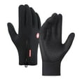 thumbnail image 3 of Guantes de bicicleta Guantes Térmicos pantalla táctil guantes deportivos impermeables guantes de invierno para correr entrenamiento bicicleta hombres Negro L, 3 of 8