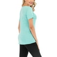thumbnail image 1 of Niuer Women's Quick Dry Workout Tee Shirt Casual Loose Short Sleeve Blouse Running Workout Active Wear Tops, 1 of 6