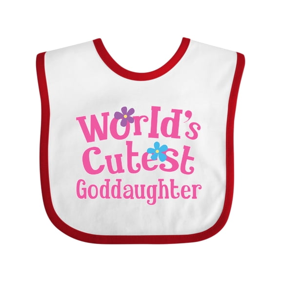 Inktastic Goddaughter Girls Godchild Girls Baby Bib