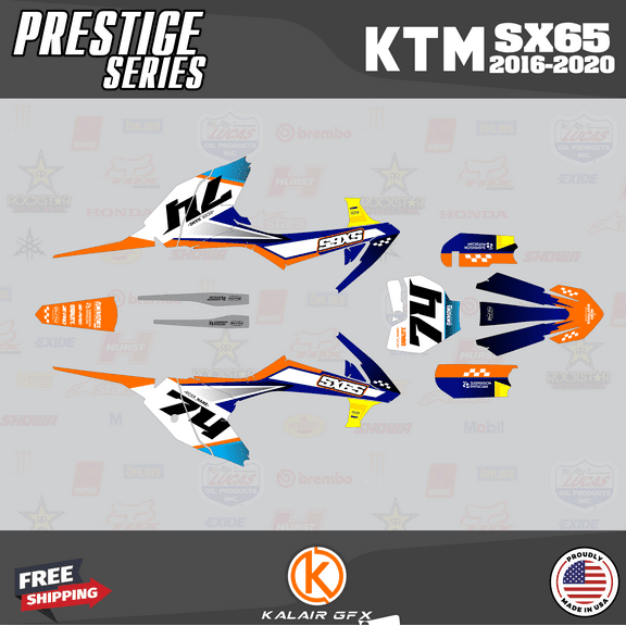 Kalair GFX Graphics Kit for Ktm SX65 (2016-2023) Prestige Series