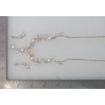 thumbnail image 5 of Faship Gorgeous Clear CZ Crystal Genuine Freshwater Pearls Floral Necklace Earrings Set, 5 of 5