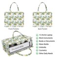 thumbnail image 2 of Large Capacity Tote Bag,Yellow Lemon Fruit Leaves White Pattern Handbag Fashion Luxury Tote Bag,15.7"x13"x 5.1" Inches,Laptop Compatible, 2 of 6