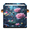 Multicolor 3, variant on CURLYOOT Seashell Beach Theme Shell 11 x 11 Inch Cube Storage Bin, Fabric Storage Cube Foldable Basket with Leather Handles, Organizer Basket for Closet Shelves