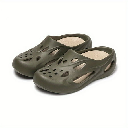 

Men s Casual Outdoor Garden Beach Stylish Solid Color Slip On Clogs Breathable Lightweight Clogs For Indoor