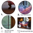 thumbnail image 3 of Designart "Tub Glowing With Purple, Teal, And Pink Crystals" Bathroom Wall Art Prints, 3 of 7